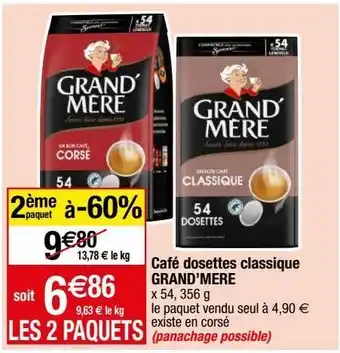 Migros Capsules de café grand'mère offre