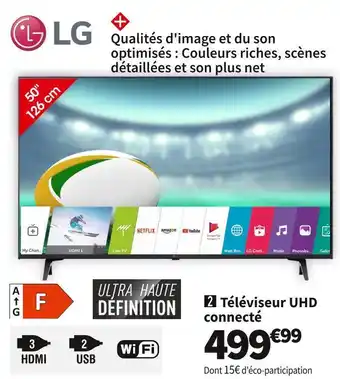 Conforama Lg téléviseur uhd connecté lg 50ur80006lj offre