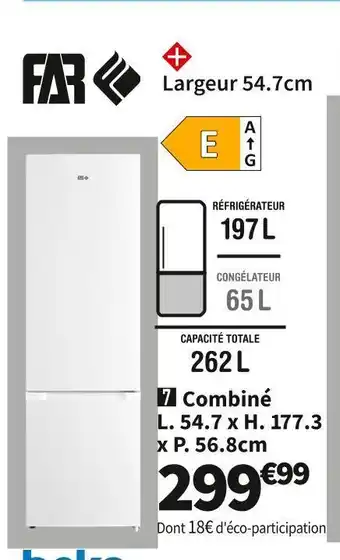 Conforama Far réf.combiné far cb2623w offre
