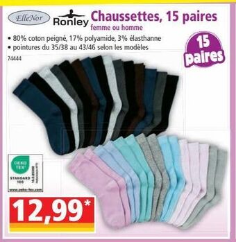 Norma Chaussettes, 15 paires offre