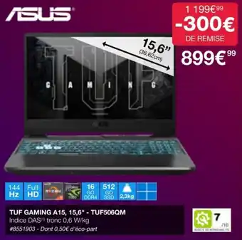 TUF GAMING A15, 15,6" - TUF506QM