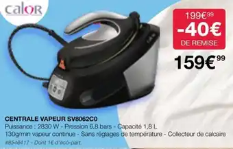 Costco CENTRALE VAPEUR SV8062C0 offre