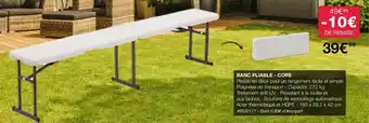 BANC PLIABLE - CORE
