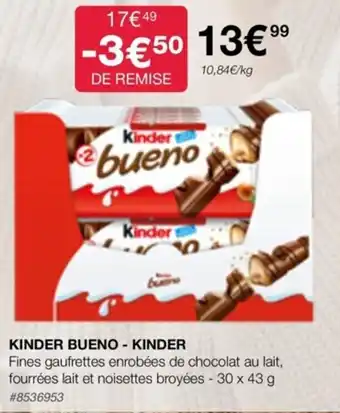 Costco KINDER BUENO - KINDER offre