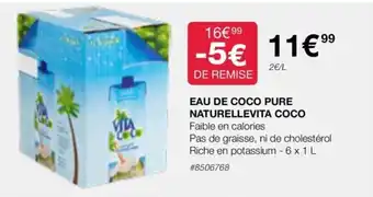 Costco EAU DE COCO PURE NATURELLEVITA COCO offre