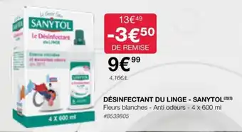 Costco DÉSINFECTANT DU LINGE-SANYTOL (2)(3) offre