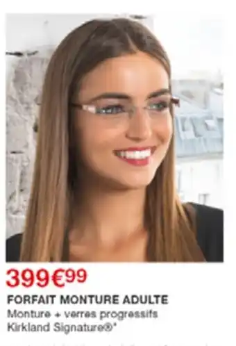 Costco FORFAIT MONTURE ADULTE offre