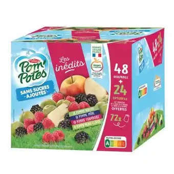 Auchan POM'POTES SANS SUCRES AJOUTÉS offre