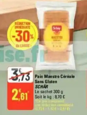 Pain Maestro Céréale Sans Gluten SCHAR