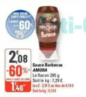 G20 Sauce Barbecue AMORA offre