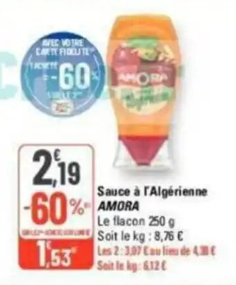 G20 Sauce à l'Algérienne AMORA offre