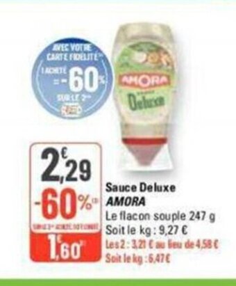 G20 Sauce Deluxe AMORA offre