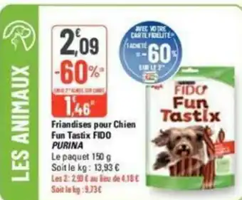 G20 Friandises pour Chien Fun Tastix FIDO PURINA offre