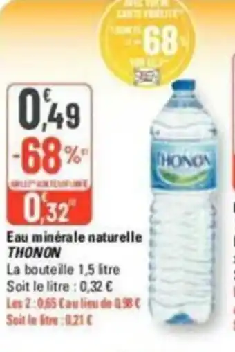 G20 Eau minérale naturelle THONON offre