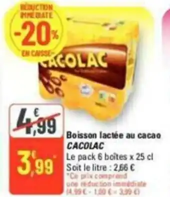 Boisson lactée au cacao CACOLAC