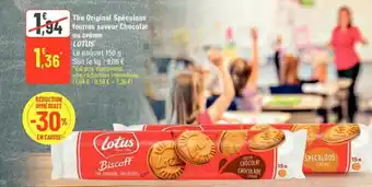 G20 The Original Spéculoos fourrés saveur Chocolat ou crème LOTUS offre