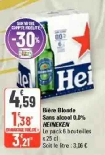 Bière Blonde Sans alcool 0,0% HEINEKEN