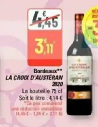 G20 Bordeaux** LA CROIX D'AUSTERAN offre