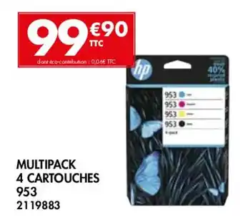 Plein ciel MULTIPACK 4 CARTOUCHES 953 2119883 offre