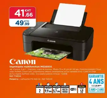 Top Office Imprimante multifonction MG3650S offre