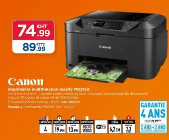 Top Office Imprimante multifonction maxify MB2150 offre
