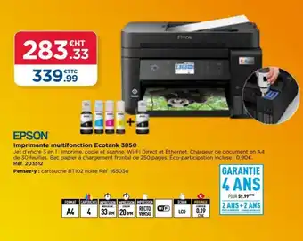 Imprimante multifonction Ecotank 3850