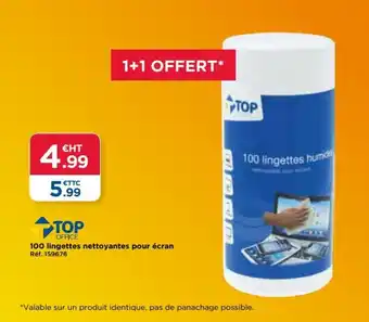 100 lingettes nettoyantes pour écran