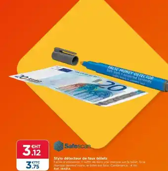 Top Office Stylo détecteur de faux billets offre
