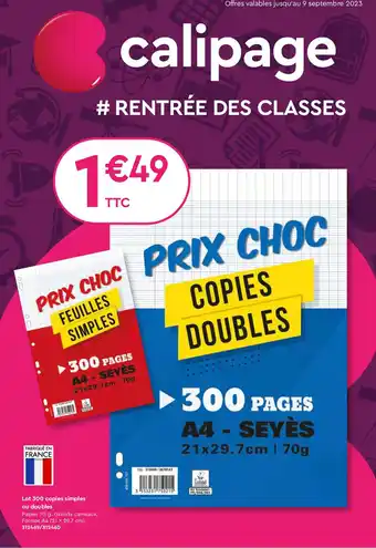 Plein ciel Lot 300 copies simples ou doubles offre