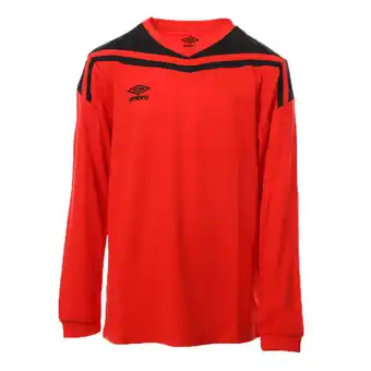 Decathlon Maillot rouge/noir enfant umbro play jsy ml offre