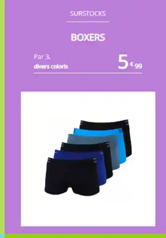 SURSTOCKS BOXERS