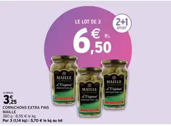 Intermarché CORNICHONS EXTRA FINS MAILLE offre