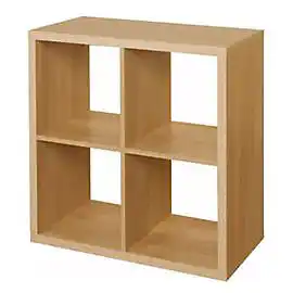 Castorama Étagère modulable 4 cubes effet chêne mixxit offre