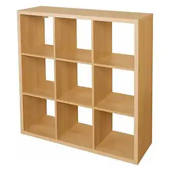 Castorama Étagère modulable 9 cubes effet chêne mixxit offre