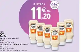 Intermarché SAUCE POMMES FRITES offre
