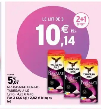 Intermarché RIZ BASMATI PENJAB TAUREAU AILÉ offre