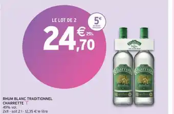 Intermarché RHUM BLANC TRADITIONNEL CHARRETTE I offre