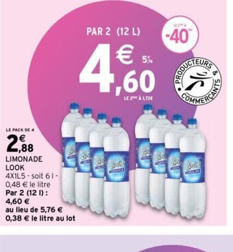 Intermarché LIMONADE LOOK offre