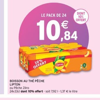 Intermarché BOISSON AU THÉ PÊCHE LIPTON offre