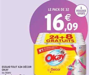 Intermarché ESSUIE-TOUT X24 DÉCOR OKAY offre