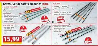 Norma Set de forets ou burins offre