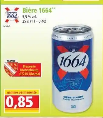 Norma Bière 1664 offre