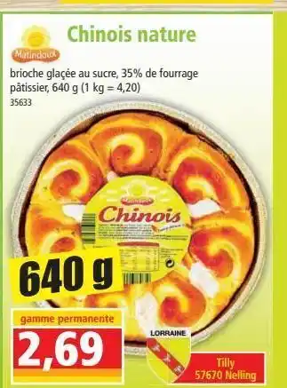 Norma Chinois nature offre