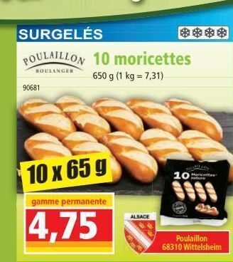 Norma 10 moricettes offre