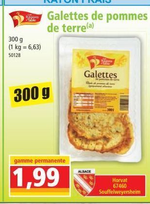 Norma Galettes de pommes de terre offre