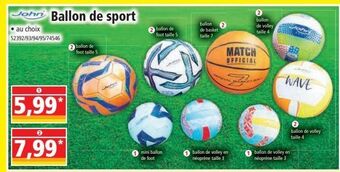 Norma Ballon de sport offre