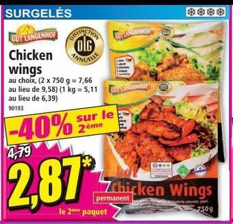 Norma Chicken wings offre