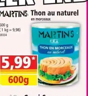 Norma Thon au naturel offre