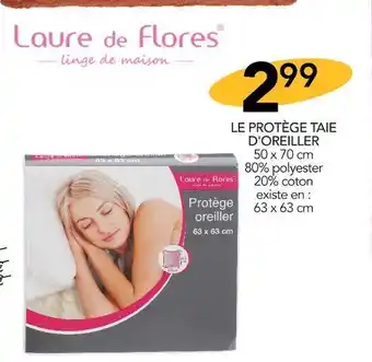 Stokomani Laure de flores le protège taie d'oreiller offre