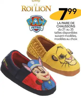 Stokomani La paire de chaussons offre